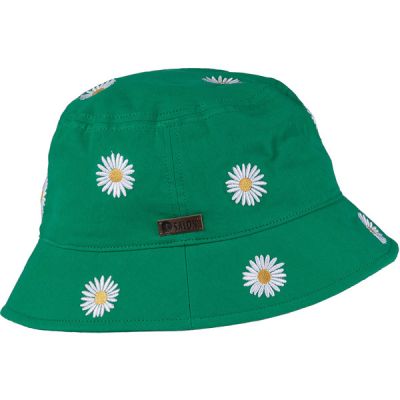 Salon Lakkitehdas Bucket Hat Päivänkakkara Ao - Kirkas Vihreä - Unisex - 58 - Partioaitta