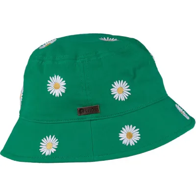 Salon Lakkitehdas Bucket Hat Päivänkakkara Ao - Kirkas Vihreä - Unisex - 58 - Partioaitta, kuva 1 / 1