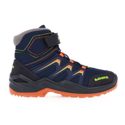 Lowa Maddox Warm Gtx Mid - Navy/orange - Lapset - 35 - Partioaitta