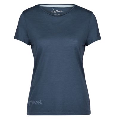 LaMunt Alexandra Logo Tee - Antic Blue - Naiset - 40 - Partioaitta