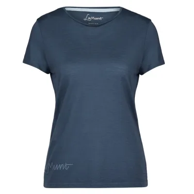 LaMunt Alexandra Logo Tee - Antic Blue - Naiset - 36 - Partioaitta