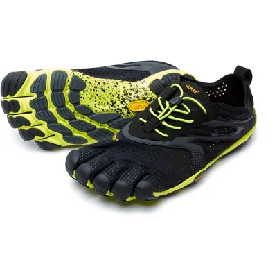FiveFingers V-run - Black/yellow - Miehet - 45 - Partioaitta - Paljasjalkakengät, kuva 1 / 1