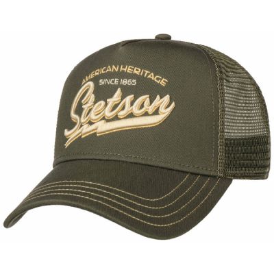 Stetson Trucker Cap American Heritage Classic - Green - Unisex - OneSize - Partioaitta