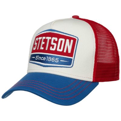 Stetson Trucker Cap Gasoline - Blue/white/red - Unisex - OneSize - Partioaitta