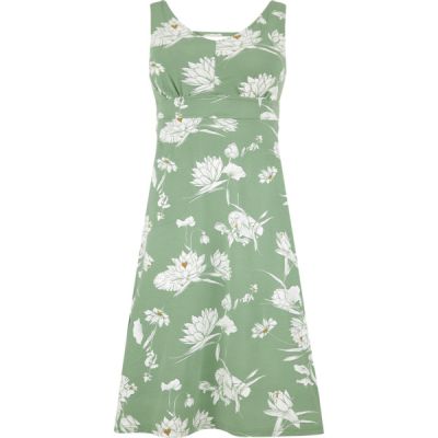 Sherpa Neha Midi Dress - Thyme Lotus - Naiset - XL - Partioaitta