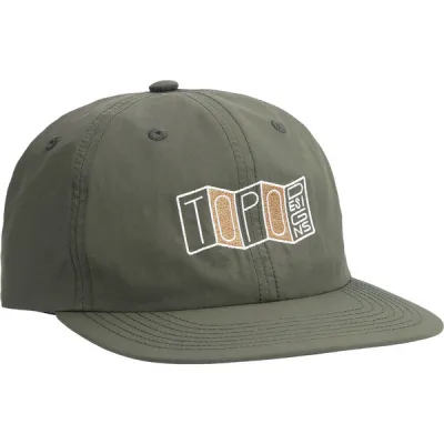 Topo Designs Nylon Ball Cap - Stacked Map - Forest - Unisex - OneSize - Partioaitta, kuva 1 / 1
