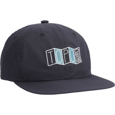 Topo Designs Nylon Ball Cap - Stacked Map - Black - Unisex - OneSize - Partioaitta | Alk. 34,95 €