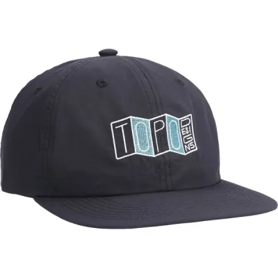 Topo Designs Nylon Ball Cap - Stacked Map - Black - Unisex - OneSize - Partioaitta, kuva 1 / 1