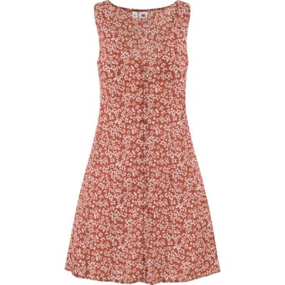 Tentree W Cami Dress - Baked Clay Floral - Naiset - L - Partioaitta