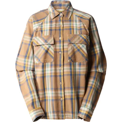 The North Face W Set Up Camp Flannel - Utility Brown Medium Bold Shad - Naiset - S - Partioaitta, kuva 1 / 1