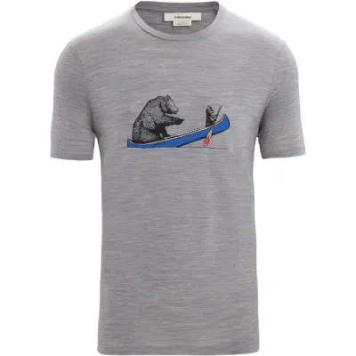 Icebreaker M Tech Lite Ii Ss Tee Canoe Companions - Metro Hthr - Miehet - L - Partioaitta, kuva 1 / 1