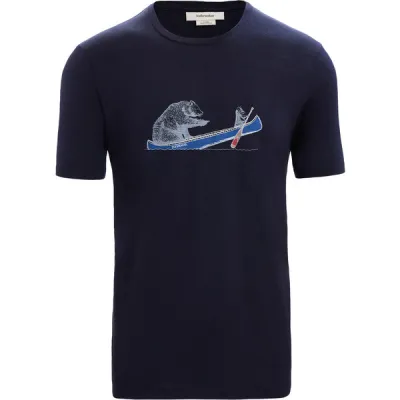 Icebreaker M Tech Lite Ii Ss Tee Canoe Companions - Midnight Navy - Miehet - XL - Partioaitta, kuva 1 / 1