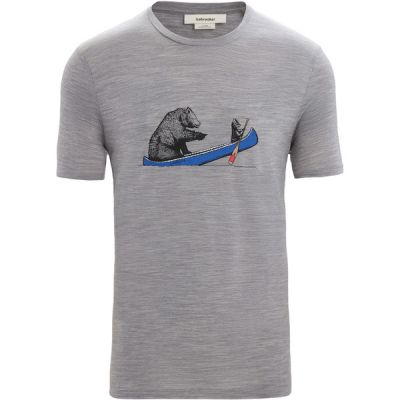 Icebreaker M Tech Lite Ii Ss Tee Canoe Companions - Metro Hthr - Miehet - S - Partioaitta | Alk. 85,95 €