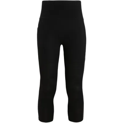 Icebreaker W Fastray High Rise 3/4 Tights - Black - Naiset - L - Partioaitta, kuva 1 / 1