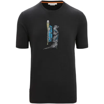 Icebreaker M Central Classic Ss Tee Otter Paddle - Black - Miehet - XL - Partioaitta, kuva 1 / 1