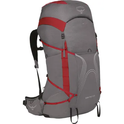 Osprey Eja Pro 55 - Dale Grey/poinsettia Red - Naiset - WXS/S - Partioaitta, kuva 1 / 1