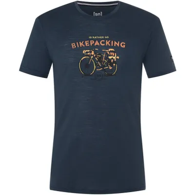 Supernatural M Bikepacking Tee - Blueberry/various - Miehet - L - Partioaitta, kuva 1 / 1