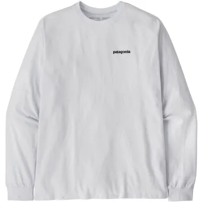 Patagonia M' S L/s P-6 Logo Responsibili-tee - White - Miehet - L - Partioaitta, kuva 1 / 1