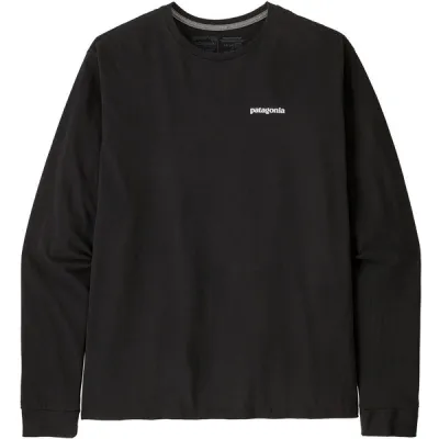 Patagonia M' S L/s P-6 Logo Responsibili-tee - Black - Miehet - L - Partioaitta, kuva 1 / 1