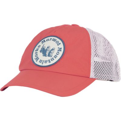 Marmot Alpine Soft Mesh Trucker - Grapefruit/blue Bonnet - Unisex - S/M - Partioaitta