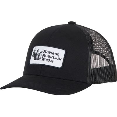 Marmot Retro Trucker Hat - Black/black - Unisex - OneSize - Partioaitta