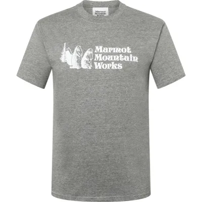 Marmot Mmw Heavyweight Tee Ss - Charcoal Heather - Miehet - M - Partioaitta, kuva 1 / 1