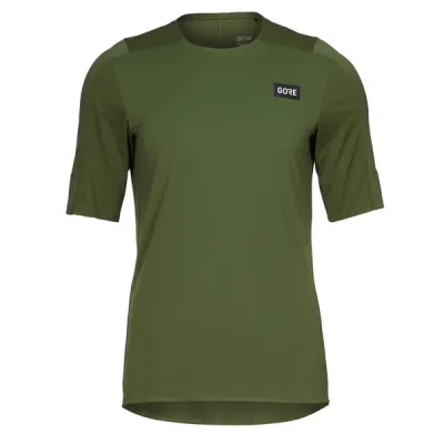 Gore Wear Trailkpr Tech Jersey Mens - Utility Green - Miehet - L - Partioaitta, kuva 1 / 1