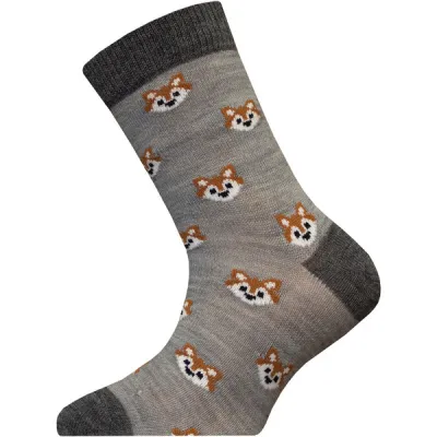 Sukkamestarit Merinovillasukat Kids - Kettu Harmaa - Unisex - 25-27 - Partioaitta, kuva 1 / 1