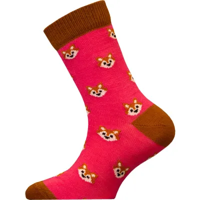 Sukkamestarit Merinovillasukat Kids - Kettu Pinkki - Unisex - 28-30 - Partioaitta, kuva 1 / 1