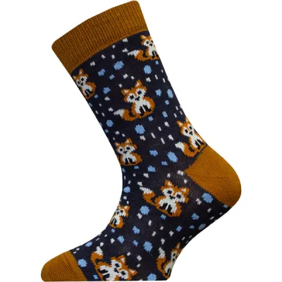 Sukkamestarit Merinovillasukat Kids - Kettu Lumisade T.sin - Unisex - 22-24 - Partioaitta, kuva 1 / 1