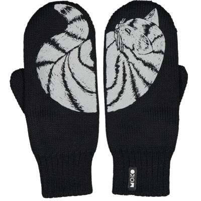 Moiko Katti Double Layer Mittens - Black - Unisex - L - Partioaitta