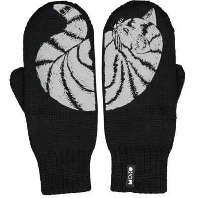 Moiko Katti Double Layer Mittens - Black - Unisex - L - Partioaitta, kuva 1 / 1