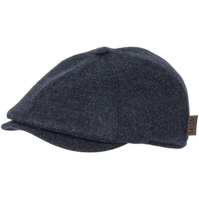 Salon Lakkitehdas Flat Cap Rocky Gen Merino - Dk Blue - Unisex - 60 - Partioaitta