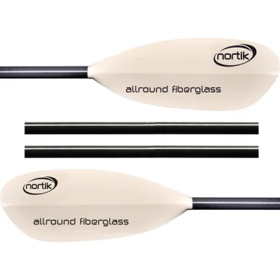 Nortik Allround Fiberglass 4pcs - White/black - 230CM - Partioaitta