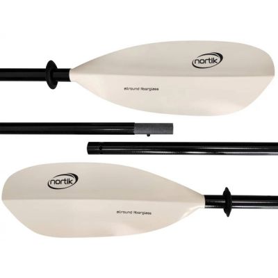 Nortik Allround Fiberglass 4pcs - White/black - 240cm - Partioaitta