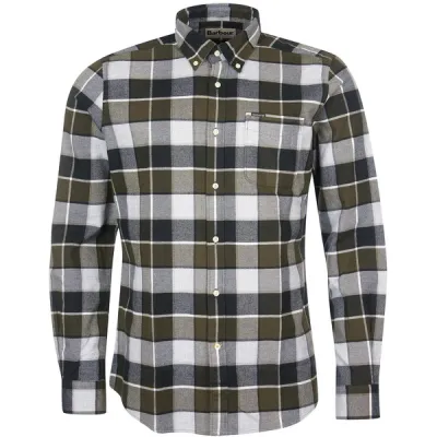Barbour Valley Tailored Shirt - Olive - Miehet - L - Partioaitta, kuva 1 / 1