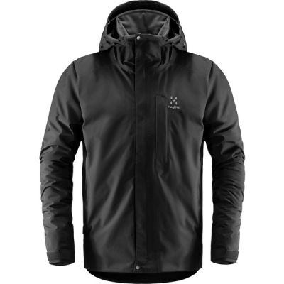Talvitakki Haglöfs Stratus Jacket Men - True Black - Miehet - M - Partioaitta