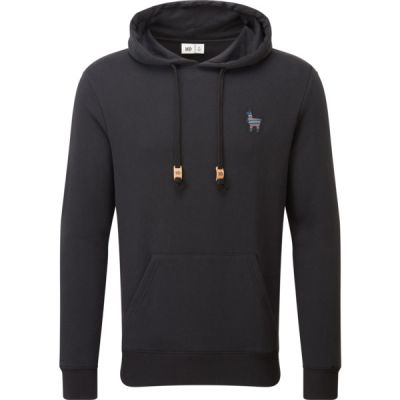 Tentree M Peru Embroidered Llama Hoodie - Meteorite Black - Miehet - S - Partioaitta