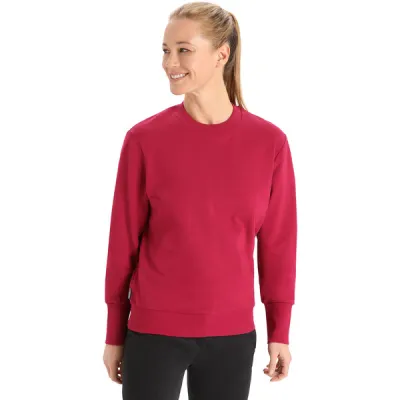 Icebreaker W Central Ii Ls Sweatshirt - Cherry - Naiset - M - Partioaitta, kuva 1 / 1