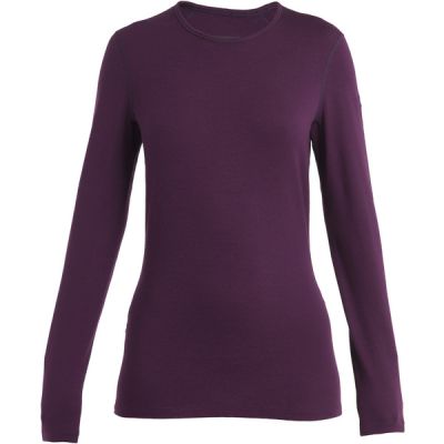 Icebreaker W Merino 260 Tech Ls Crewe - Nightshade - Naiset - S - Partioaitta