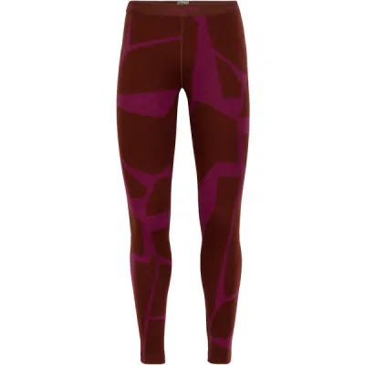 Icebreaker W 250 Vertex Leggings Landscapes - Esprsso/chrry/j - Naiset - S - Partioaitta, kuva 1 / 1