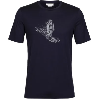 Icebreaker M Tech Lite Ii Ss Tee Skiing Yeti - Midnight Navy - Miehet - XL - Partioaitta, kuva 1 / 1