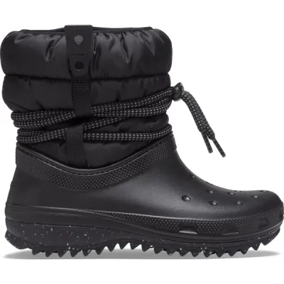 Crocs Classic Neo Puff Luxe Boot - Black - Unisex - W6 - Partioaitta