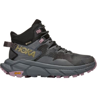Hoka W Trail Code Gtx - Black / Castlerock - Naiset - 8 - Partioaitta