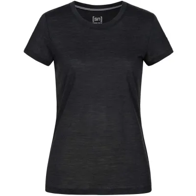 Supernatural W The Essential Tee - Jet Black Melange - Naiset - L - Partioaitta, kuva 1 / 1