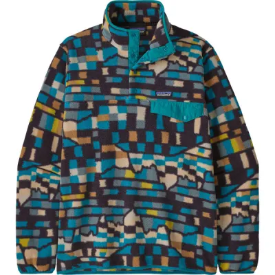 Patagonia M' S Lw Synch Snap-t P/o - Fitz Roy Patchwork: Belay Blue - Miehet - M - Partioaitta, kuva 1 / 1