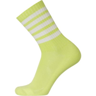 Sukkamestarit Merinovillasukat Sport - Lime 5 Stripes - Unisex - 43-46 - Partioaitta
