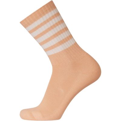 Sukkamestarit Merinovillasukat Sport - Persikka 5 Stripes - Unisex - 35-38 - Partioaitta