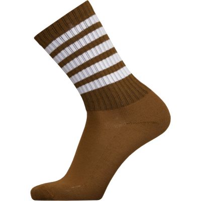 Sukkamestarit Merinovillasukat Sport - Karamelli 5 Stripes - Unisex - 35-38 - Partioaitta