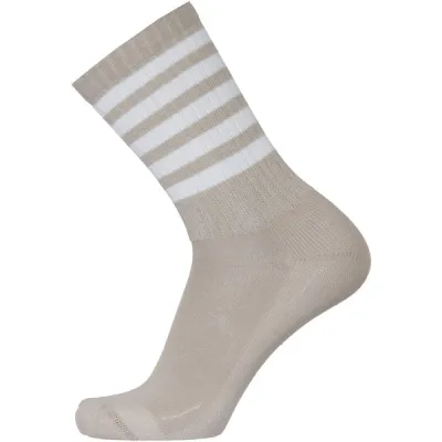 Sukkamestarit Merinovillasukat Sport - Vaalea Hiekka 5 Stripes - Unisex - 35-38 - Partioaitta, kuva 1 / 1